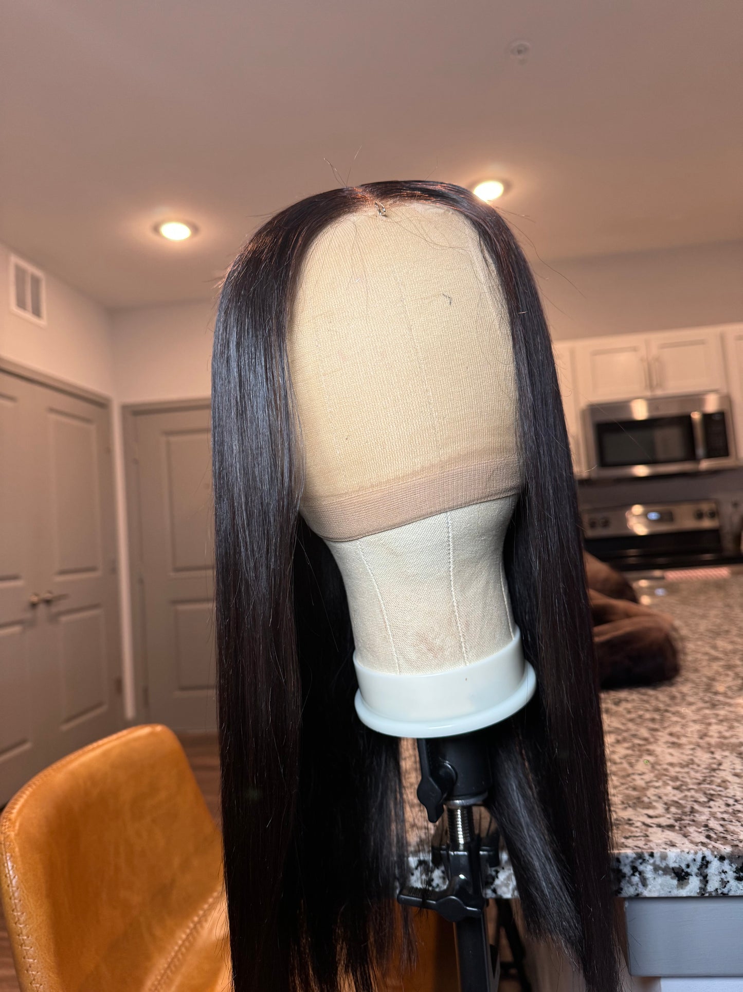 1B STRAIGHT GLUELESS WIG